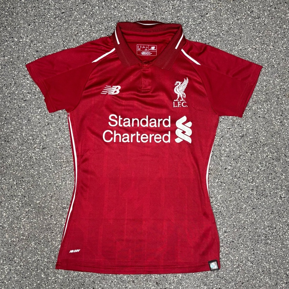 New Balance Liverpool 2018/2019 Red Football Soccer Jersey Athletic Size M